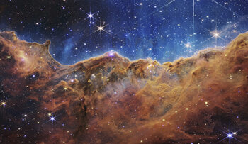 Poster Cosmic Cliffs in the Carina Nebula (NIRCam) – James Webb Space Telescope
