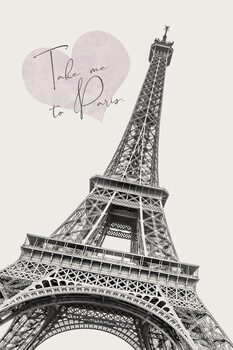 Poster Romantic Eiffel Tower - Take me to Paris