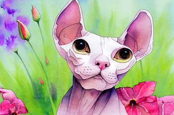 Watercolor cats