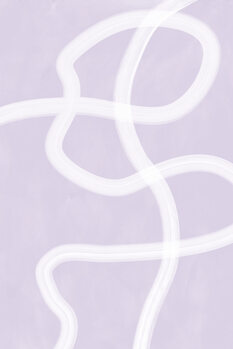 Poster Purple Line Art Poster No.2