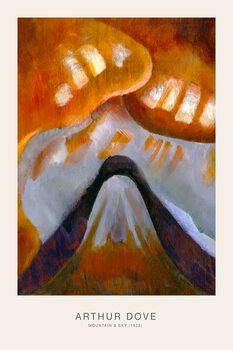 Poster Mountain & Sky (Orange Abstract Exhibition) - Arthur Dove