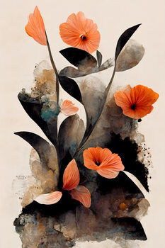 Plakát Abstract Flowers