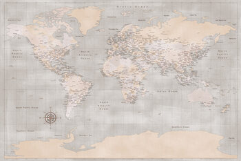 World maps with Antarctica