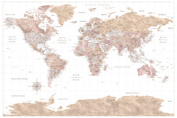 World maps with Antarctica