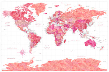 World maps with Antarctica