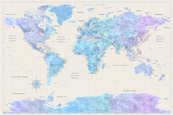 World maps with Antarctica