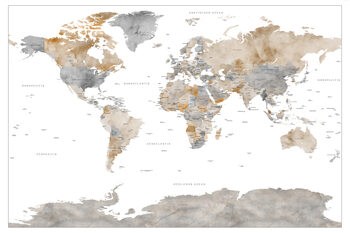 World maps in German