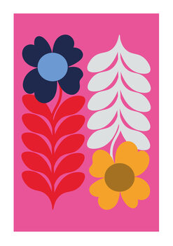 Poster Flowers Pink