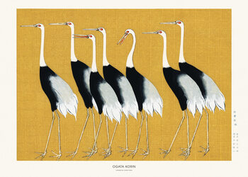Poster Japanese Red Crown Crane