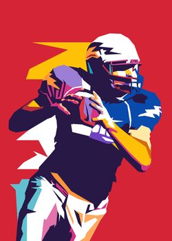 American Football Pop Art