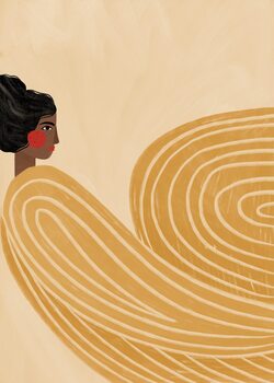 Poster The Woman With the Yellow Stripes