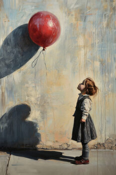 Poster The Red Balloon Edward Hopper Style