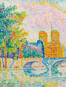 Poster The City of Paris (Pastel Bathroom Artwork) - Paul Signac