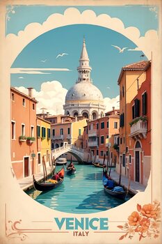 Poster Vintage Venice Poster: Nostalgic Italian Charm