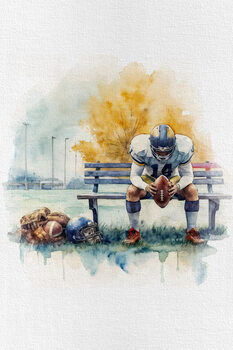 American football poster