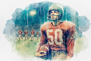 American football poster