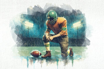 American football poster