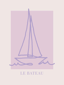 Poster Le Bateau Purple