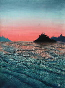 Poster Pink sea