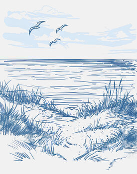 Poster Seascape Sketch Jolly and Dash