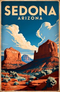 Timeless Travels: Vintage-Inspired Drawings of Iconic Destinations
