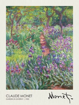 Poster The Artist’s Garden in Giverny (1900)