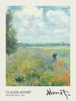Poster The Poppy Field Near Argenteuil (1873)