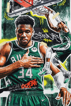 Póster Giannis Basketball Player