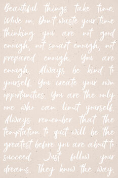 Plakát Words of Wisdom - You Are Enough