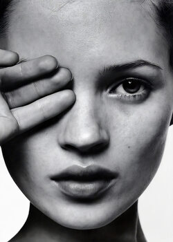 Poster Kate Moss - Detail face