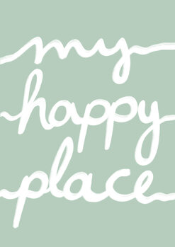 Poster My happy place green