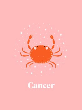 Poster Celestial Cancer Crab