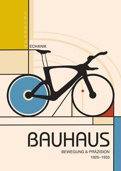 Plakát Bauhaus Geometric Cycling