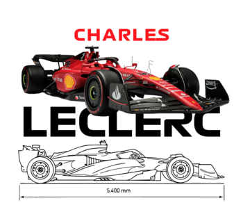 T-shirt Charles Leclerc Ferrari F1