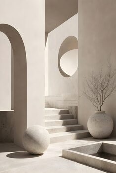 Minimalist Abstract Wall Art | Neutral Contemporary Fine Art Prints