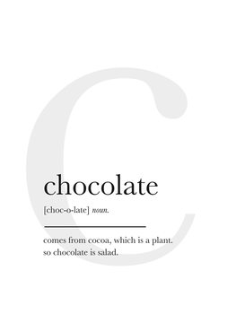 Poster chocolate