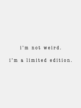Plagát I'm not weird