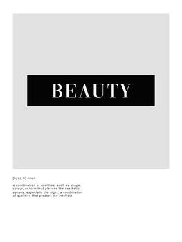 Poster Beauty definition