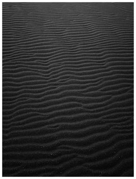 Poster Border black sand