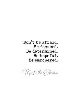 Póster Quote Michelle Obama