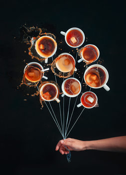 Poster Coffee Balloons
