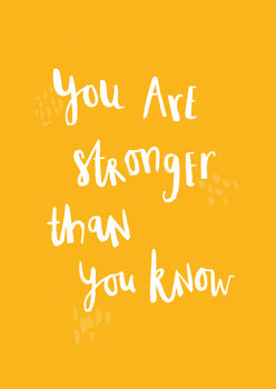 Poster You are stronger than you know