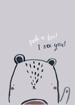 Poster Peek a boo bear