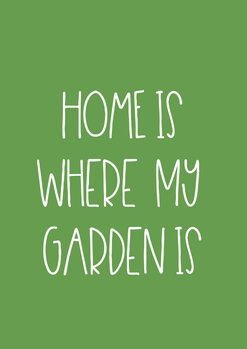 Poster Garden green
