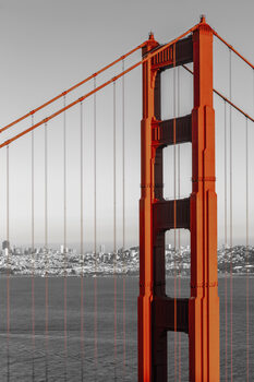 Poster SAN FRANCISCO Golden Gate Bridge | colorkey