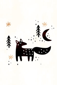 Poster Little Winter Fox