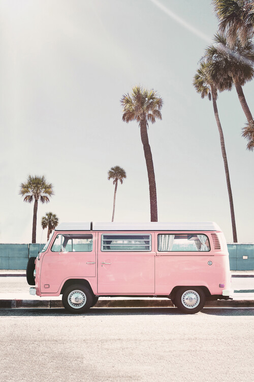 Poster Pink van