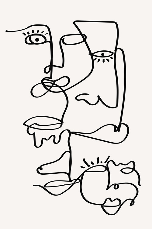 Плакат Faces