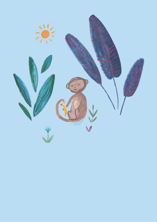 Poster Jungle monkey