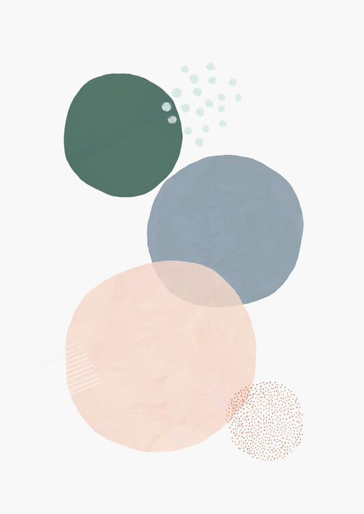 Poster Abstract soft circles part 3